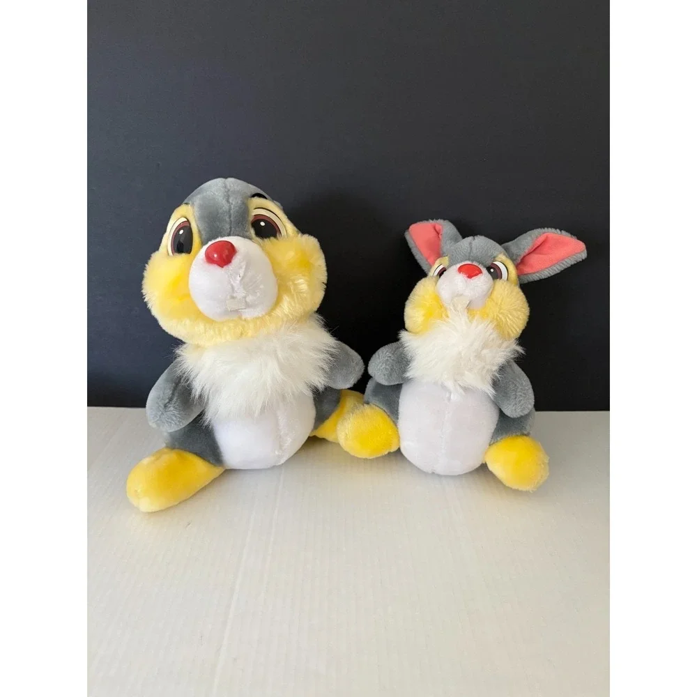 Vintage Bundle (2) Disney Bambi Thumper Plush Disneyland Walt Disney World Korea